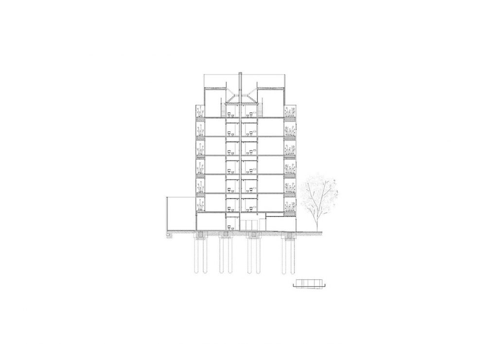 หอพัก อาคาร Mixed-Use BONPLAND BUILDING