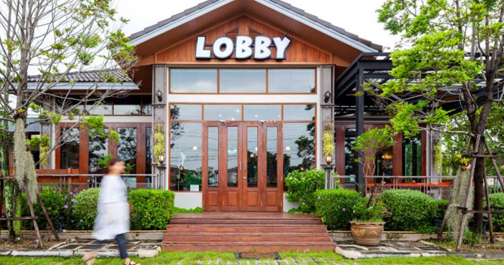 หลังคาเซรามิก THE LOBBY Banchang Café & Restaurant คาเฟ่ระยอง