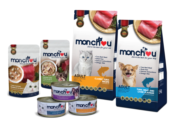เลือกอาหารแมว monchou Balanced อาหารเปียก อาหารมื้อหลัก อาหารแมว