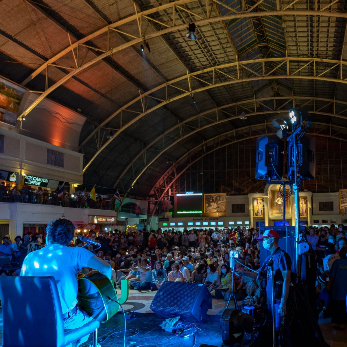 UNFOLDING BANGKOK งานแสดงแสงสีเสียงที่ สถานีรถไฟหัวลำโพง