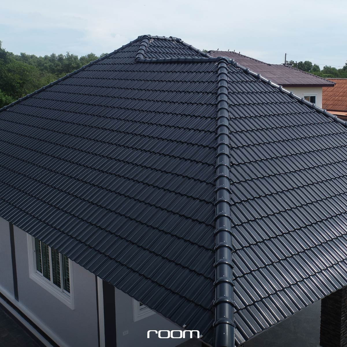 กระเบื้องหลังคาเซรามิก EMERALD  กระเบื้องตราเพชร